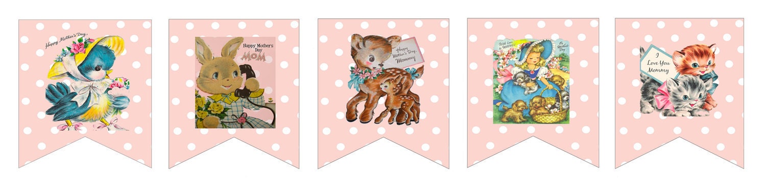 Instant Download Vintage Mother's Day Printable Banner Il_170x135