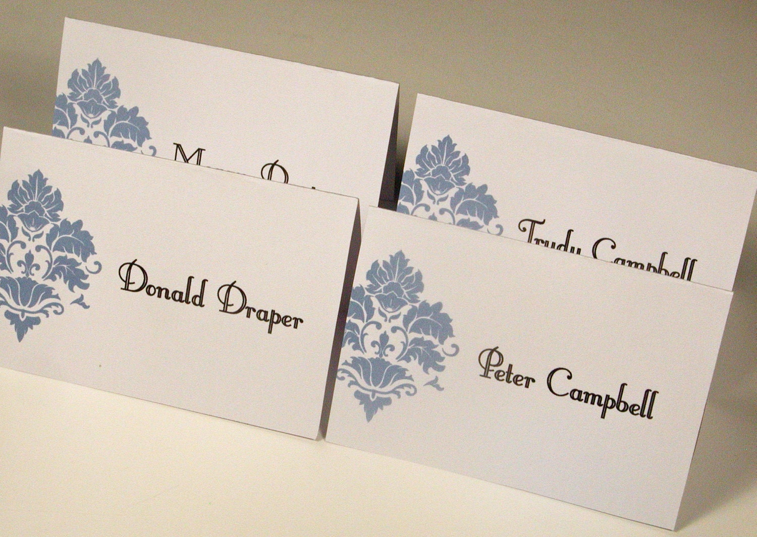 Damask Printable Wedding Place Cards Il_570xn