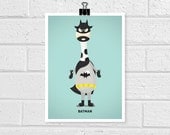 Adorable Superhero - Batman  5 x 7 Print