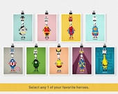 Cute Superhero - Select any One - 5 x 7 Print