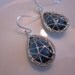Sapphire Earrings Dark Blue - Sterling Silver Earwires - Bridesmaid Earrings - Bridal Earrings - Wedding Earrings