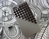 FREE Shipping US -- Gunmetal Studs iPhone 4 4S Taupe Light Grey Brown Rubberized Matte Studded Phone Case AT&T Verizon Sprint