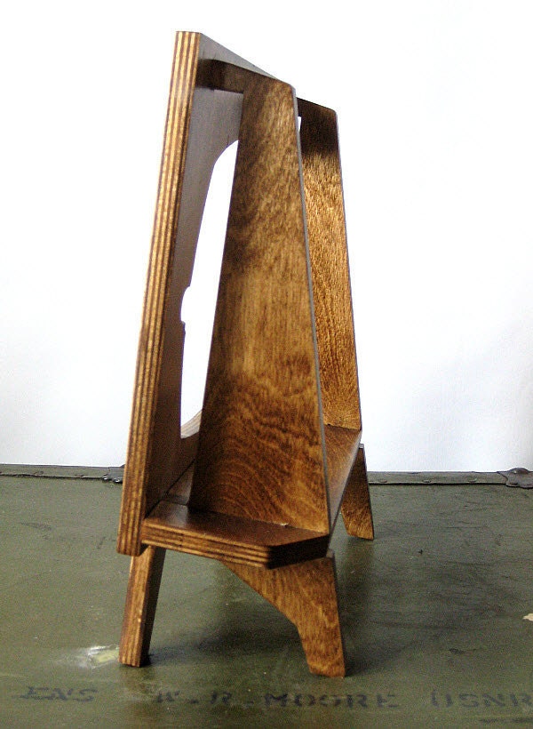 Handmade Natural Wood Retro TV Ipad Dock