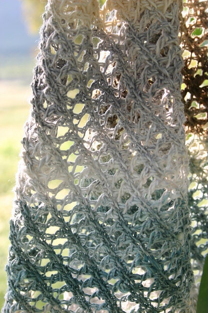 Crochet Pattern, Lace Scarf Pattern- Tunisian Crochet Pattern