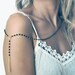 Tassel Rosary style necklace in black.    14kt gold filled