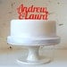 Personalised Name Wedding Cake Custom Made Cake Topper