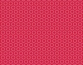 Love Birds by Deena Rutter for Riley Blake, Cheery Circles Cranberry, SKU C7097, 1 yd