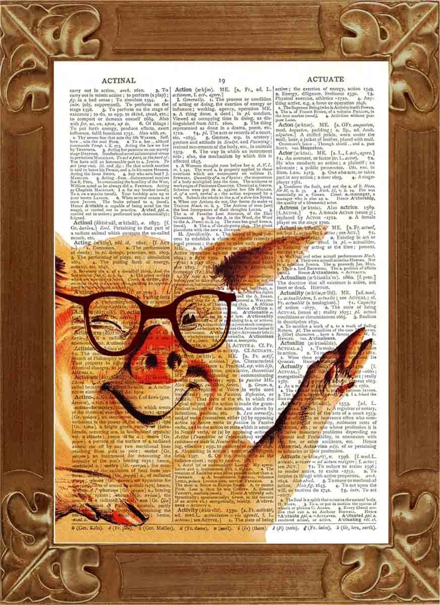 pig in glasses