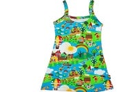 Summer girls beach dress Znok print free shipping