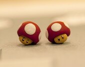 Nintendo Mario Mushroom Earrings