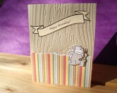 Running with scissors Birthday card