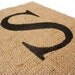 Letter S - burlap wall decor, alphabet art, monogram