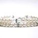 bridal pearl bracelet, ivory freshwater pearl bracelet, white  bracelet