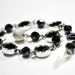 black bracelet, black agate bracelet, Black Onyx bracelet, circle bracelet