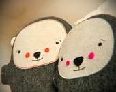 Bambaks, Mom and Kiddo, pink and orange cheeks