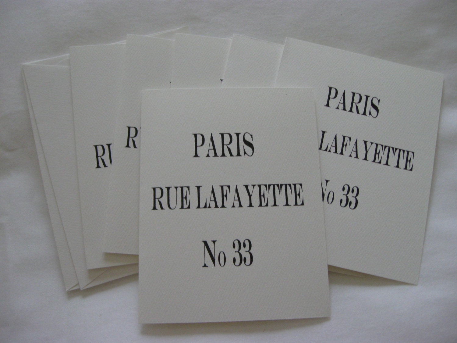 French Address Note Cards