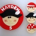 Pirate Cake Topper & 1 Dozen Cupcake Toppers