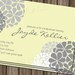 Bridal shower invitation Printable wedding shower baby shower birthday invite lavender purple with mums hydrangea 4x6 or 5x7