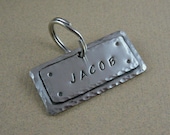 Dog Tag - Mixed Metals - Custom Rectangle Pet ID Tag