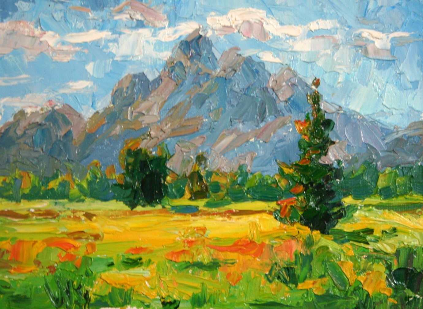 mountains landscape painting