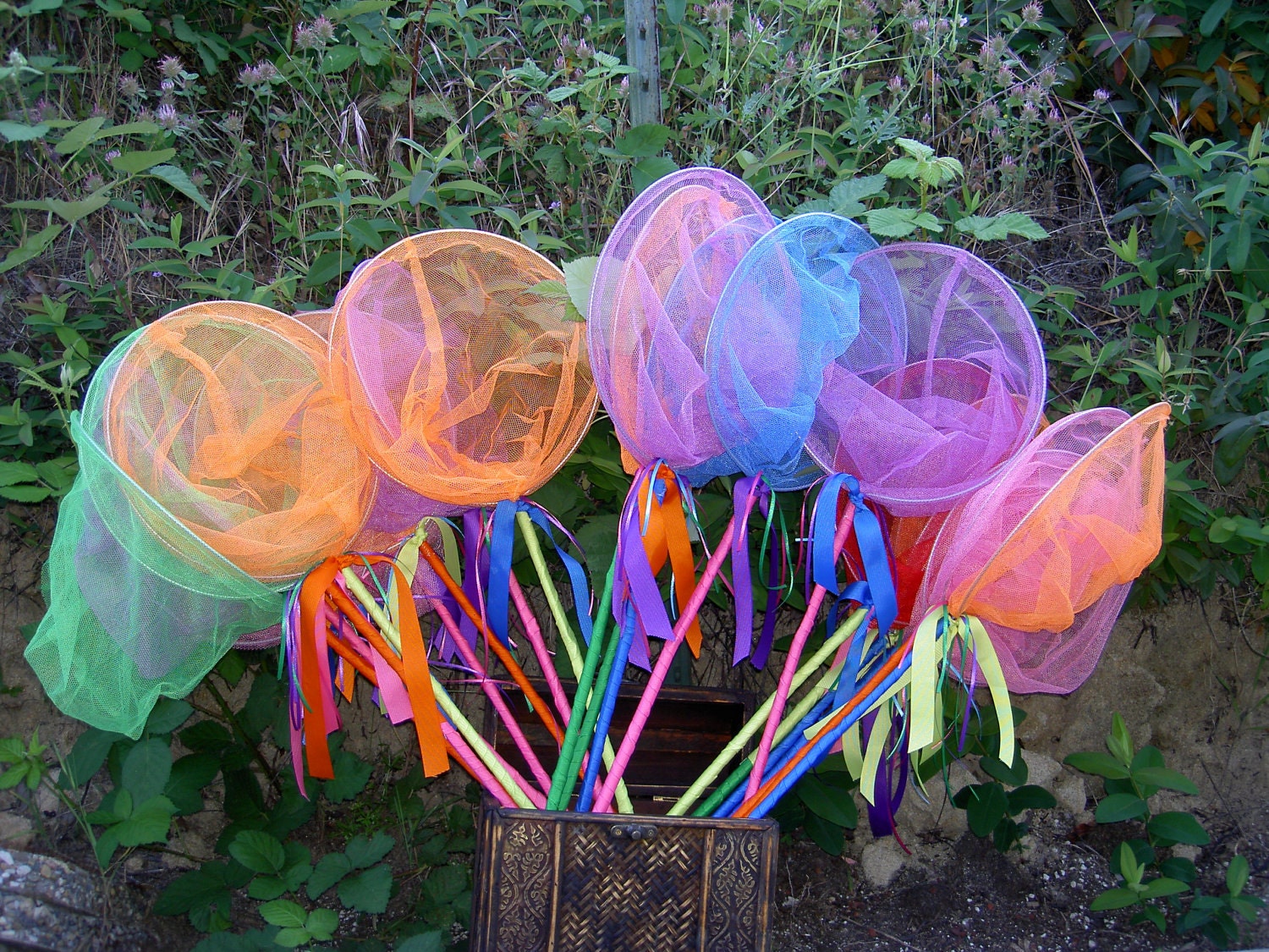 SALE Critter Catcher Nets - Birthday Favors, Fairy Catchers, Butterfly Nets, Bug Catchers, Fish Nets, Garden Party