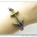 10% OFF Adjustable Vintage Hunger Games Bacelet  Purple  Anchor  Bracelet  With Blue Ropes Cuff  Bracelet  Vintage bracelet  667S