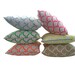 Cushion cover Arches design. Fluro pink design on white Linen/Cotton 42cm x 42cm