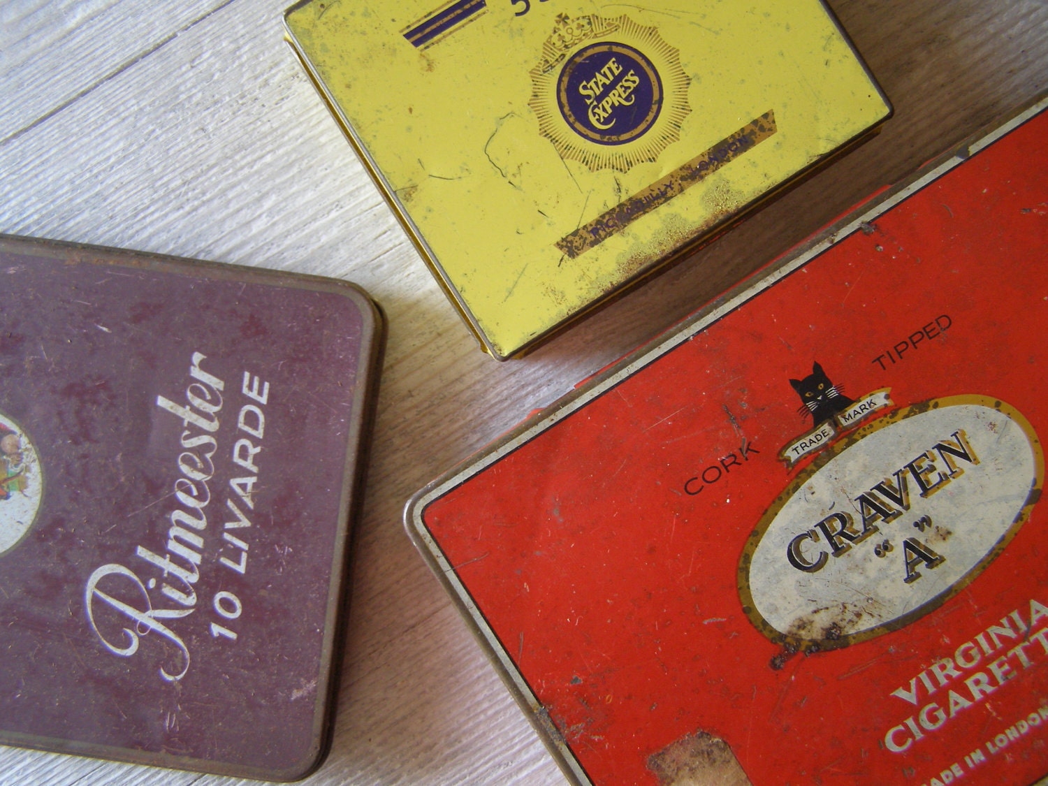 Vintage collectible Tins from different places of the world