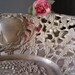 Vintage Filigree Bowl, Grapes design metal big Bowl