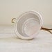 Vintage Aluminum Strainer, Rustic kitchen ware, small strainer, mid century