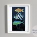 11x14 Limited Edition Chalkboard Drawing Print--January 2012