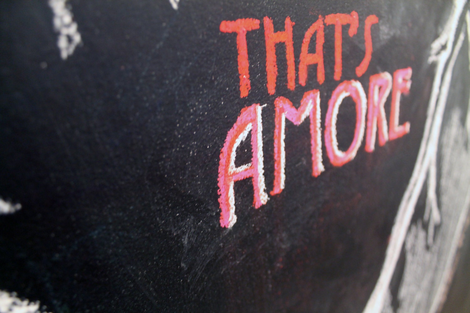 Now that's Amore 11x14 Limited Edition Chalkboard Drawing Print--Anatomical Heart