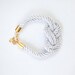 Nautical Silk Cord White Bracelet by pardes israel