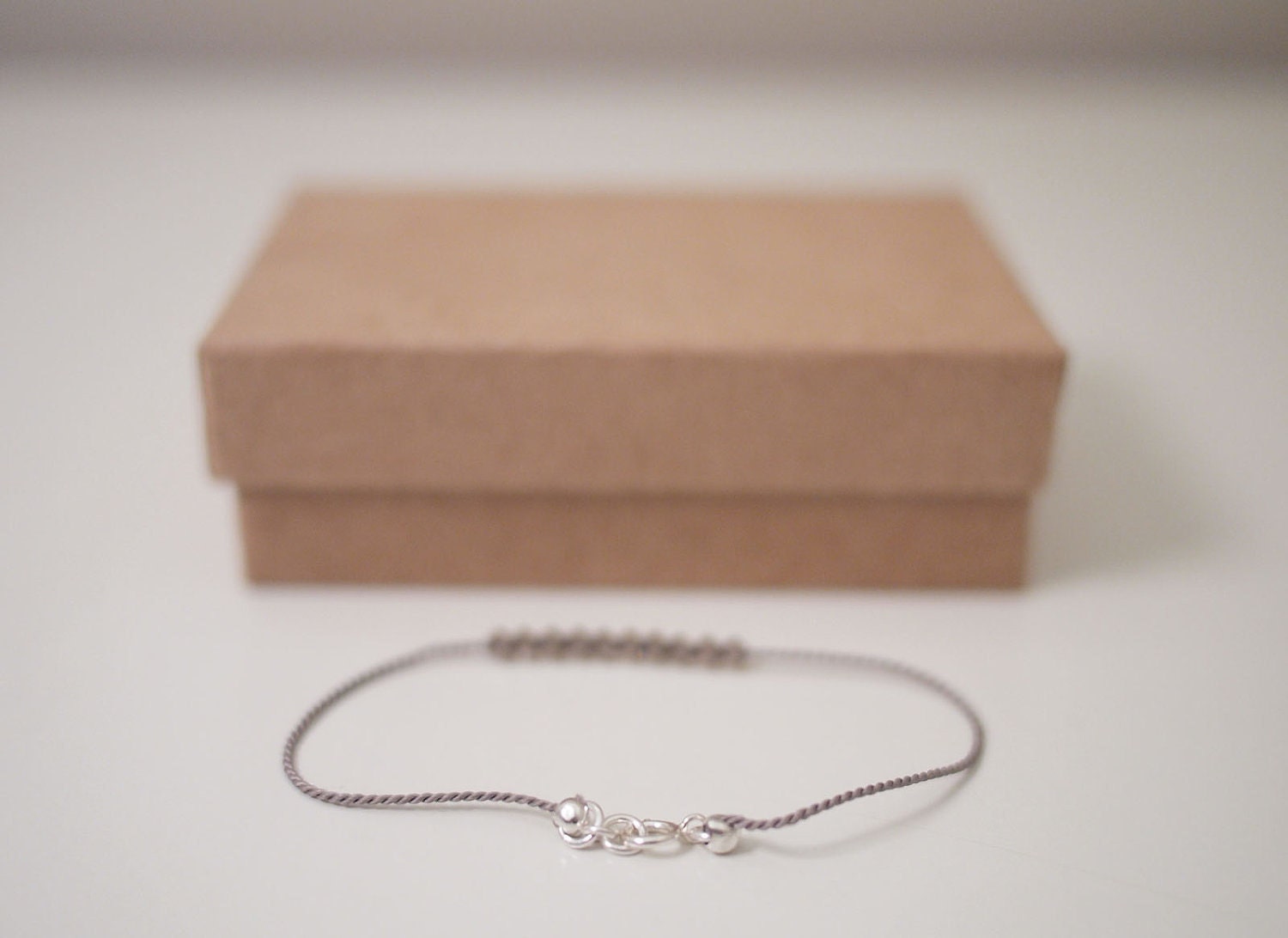 Swarovski Crystal Beads Silk Cord Bracelet