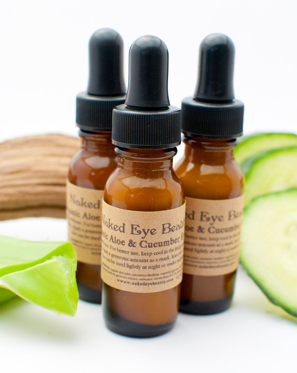 Aloe & Cucumber Eye Gel Vegan Organic 0.5 oz.