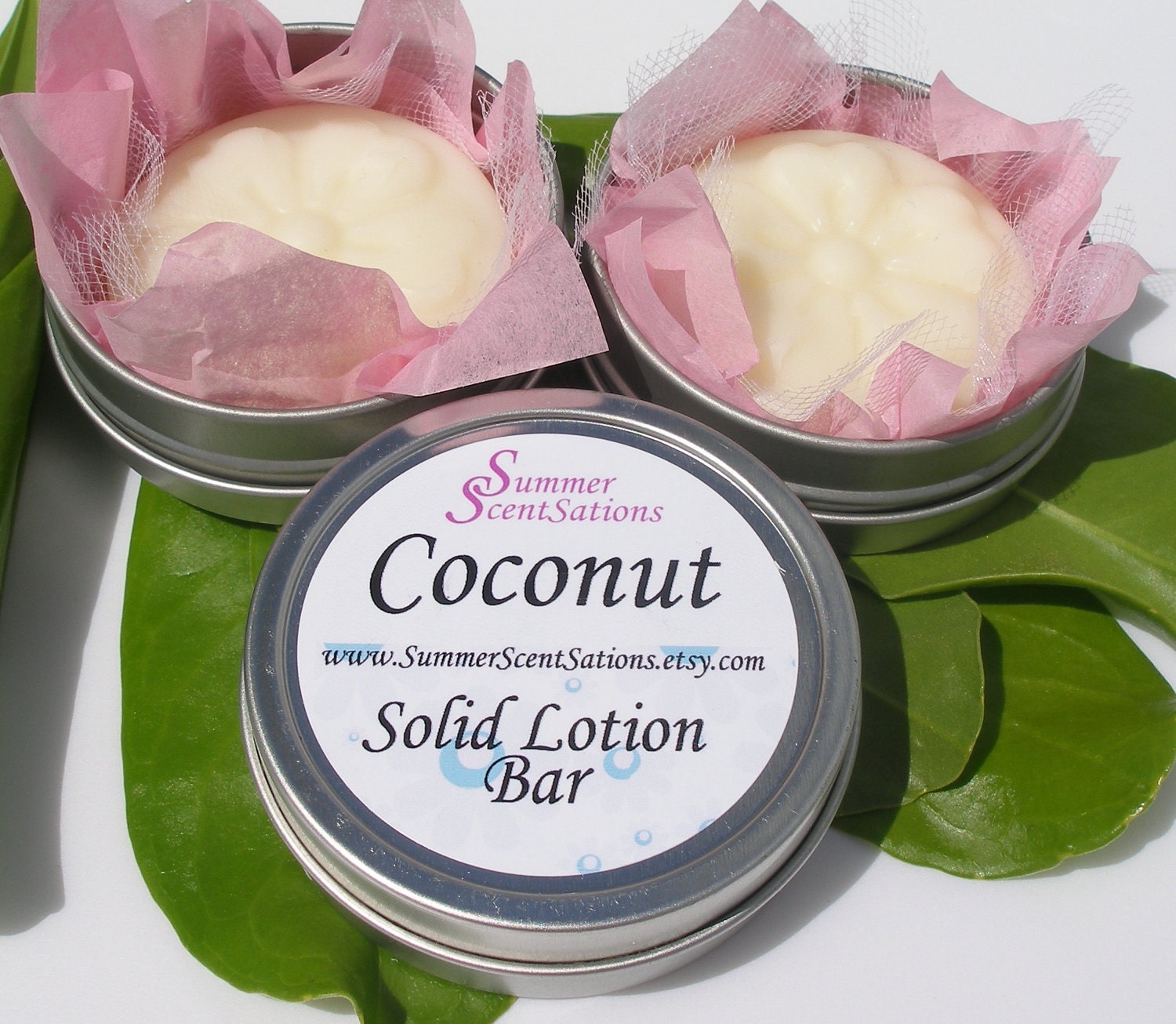 Solid Lotion Bar - COCONUT - Shea and Cocoa butter lotion bar