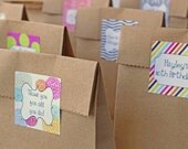 Custom Party Favor Stickers Goodie Bag Stickers Wedding Favor Labels Personalized Colorful Stickers Birthday Party Favors - Set of 24