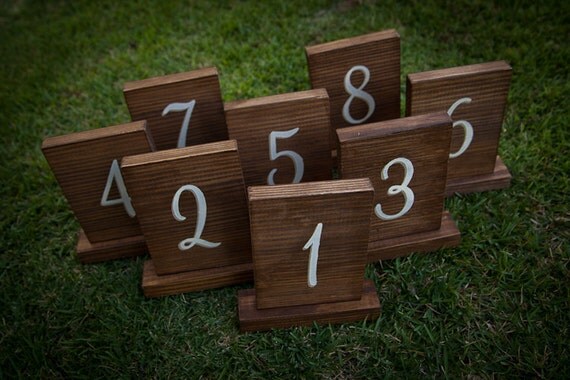 Sweet and Charming Table Numbers (that match the signs in my shop perfectly)