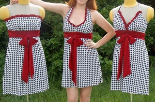 Hounds tooth  Gameday dress Tailgate BAMA Style.