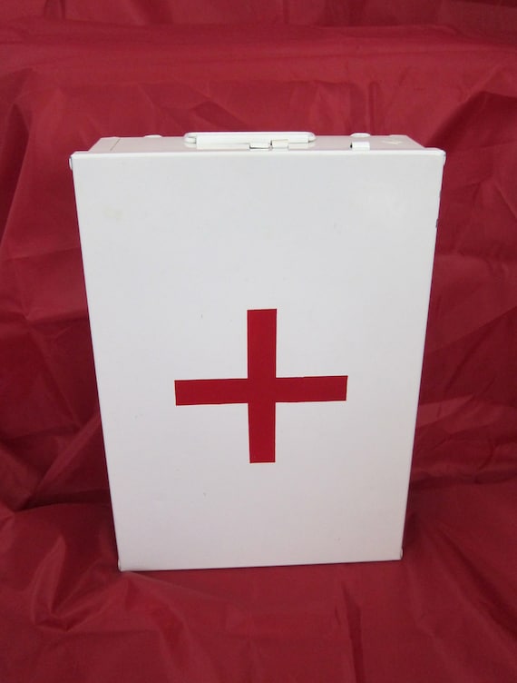 Vintage Medical Metal Cabinet 1940's