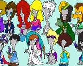 Roger's Dress Up Mega-Combo Kit (163 Piece Magnetic Fashion Doll)