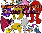 Roger's Dress Up Kit: Francine Edition (Magnetic Fashion Doll)