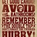 18 x 24 inch Zombie Rules 1 Typography Print