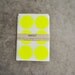 neon yellow large circle stickers  (24 stickers)