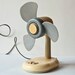 Vintage electric fan little, tabletop desk fan, ventilator, Soviet era
