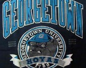 Vintage 80s 90s GEORGETOWN HOYAS UNIVERSITY T shirt