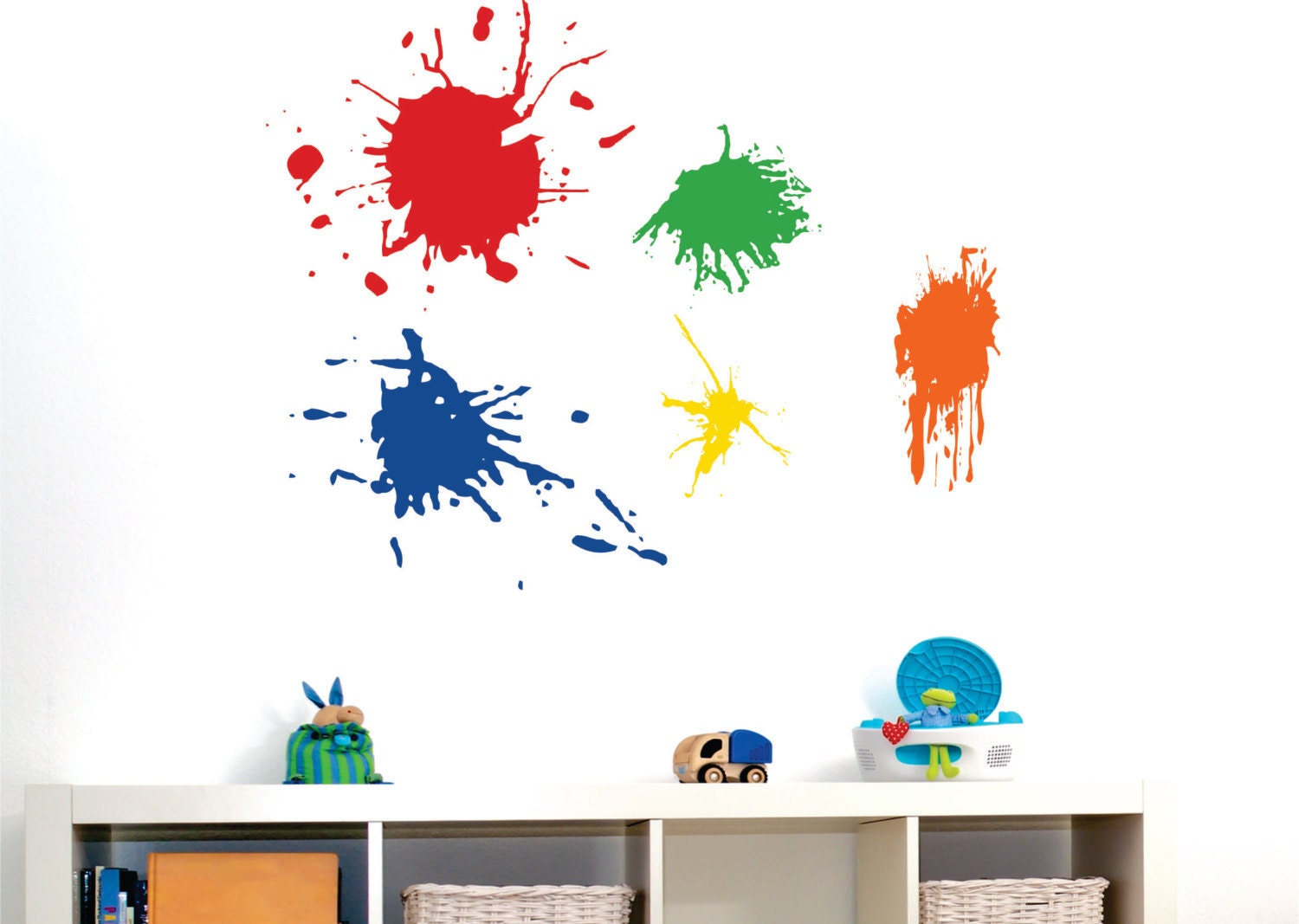 Playroom Wall Decal   Paint Splotches. - Playroom Vinyl Wall Art - Childrens Wall Decal