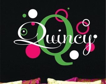 Teen Name Wall Decal - Personalized Wall art - Nursery Wall Decal