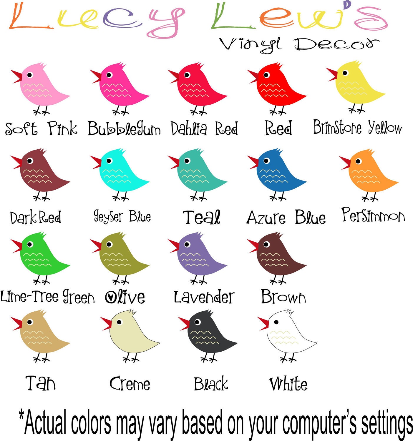 Personalized Childrens Decor Name with Bird Wall Decal - Kids Wall Art - Baby Name Vinyl Wall Decal with Bird