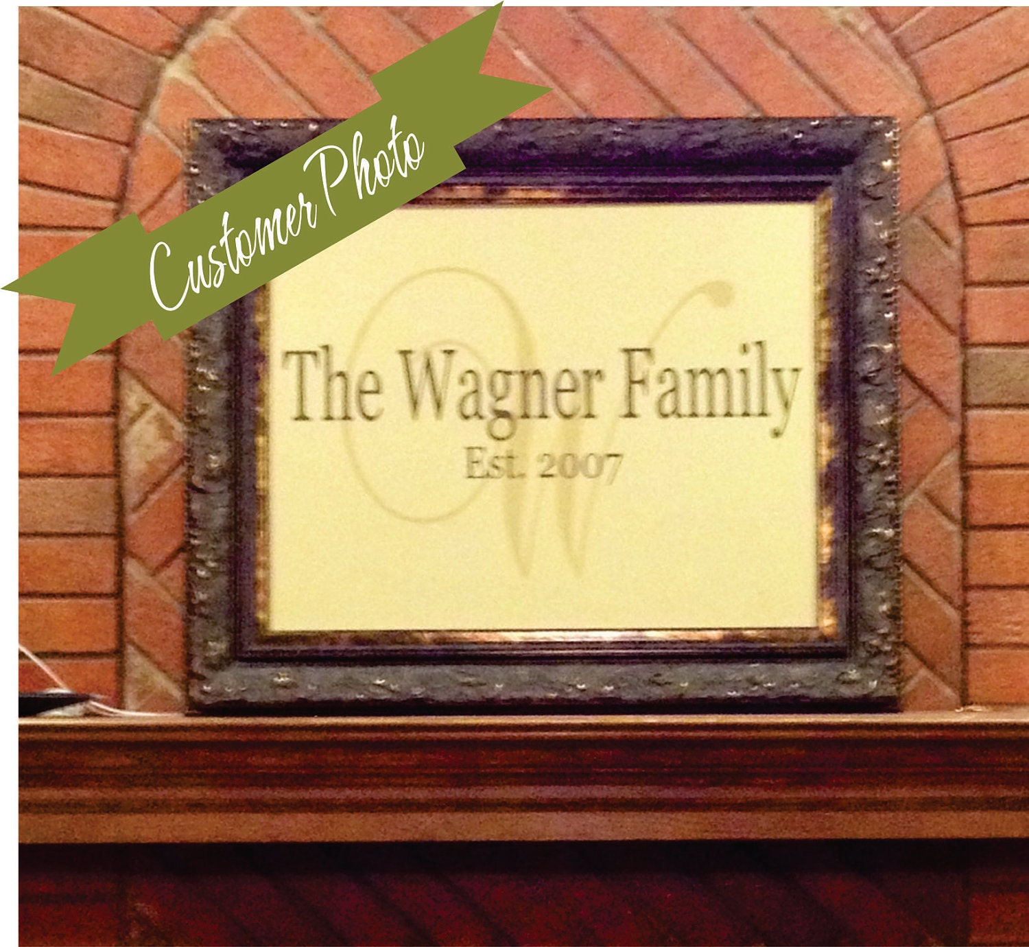 Personalized Name Wall Decal - Family Name Decals - Wedding Decor - Wedding Wall Decals